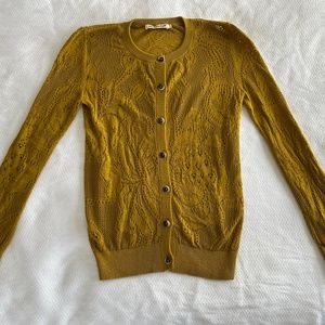 Misha & Puff Lace Vignette Cardigan in Pistachio